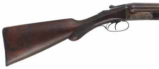 Antique Remington Model 1900 Shotgun,
12 gauge, 2-5/8" chambers, 28" Damascus barrels,
walnut, repaired wrist, tight action, 
used, by Remington Arms Co.