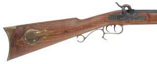 T/C Hawken Rifle,
.50 caliber, 28" barrel,
percussion, walnut, brass, 
used, by Thompson Center Arms