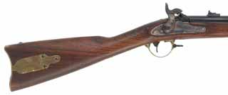 1863 Remington Contract Rifle
known as the Zouave Musket,
.58 caliber, 33" barrel,
percussion, walnut, brass trim,
used, by Euroarms