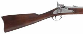 U.S. Model 1863 Springfield Rifled Musket
.58 caliber, 40" barrel,
percussion, armory bright, walnut, used,
assembled from a kit by Miroku for Dixie Gun Works