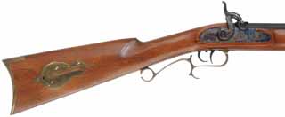 T/C Hawken Rifle,
.50 caliber, 28" barrel,
percussion, walnut, brass, 
used by Thompson Center Arms