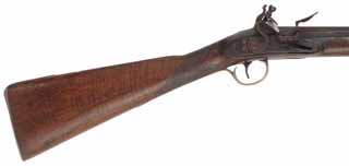 Antique Ketland Fowling Gun,
.60 caliber smoothbore, 40-1/4" octagon-to-round barrel, 
walnut, brass, reconversion to flintlock