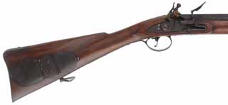 Virginia Longrifle,
.54 caliber, 38-1/2" octagon-to-round barrel. 
large Siler flintlock, iron trim, walnut, sling swivels, 
used, signed by Jackie Brown