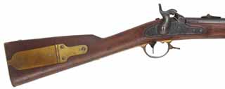 Antique Model 1841 Mississippi Rifle Colt Alteration,
.58 caliber, 33" barrel,
percussion, walnut, brass, long range sight,
E. Whitney 1850 production date on lock
