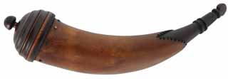 Tansel Powder Horn,
12-1/2", maple base