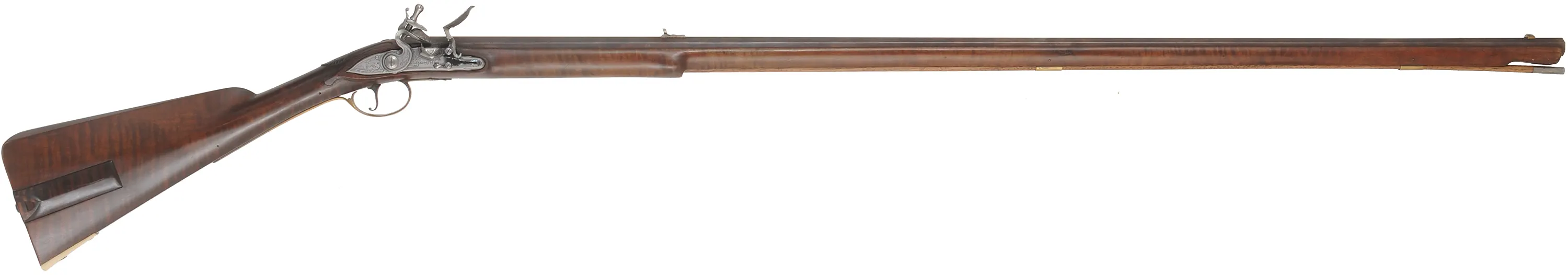 Early Southern Mountain Rifle,
.40 caliber 46" swamped barrel,
TRS flint lock, maple, brass trim, used Early Southern Mountain Rifle,
.40 caliber 46" swamped barrel,
TRS flint lock, maple, brass trim, used