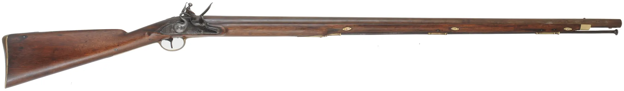 Antique Belgian Musket
.69 caliber, 39" barrel,
walnut stock, brass trim, reconverted flintlock Antique Belgian Musket
.69 caliber, 39" barrel,
walnut stock, brass trim, reconverted flintlock