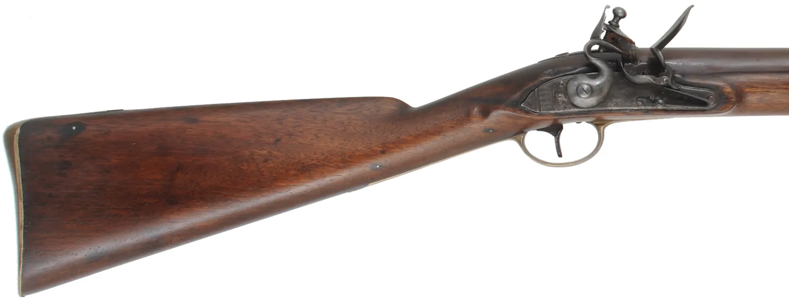 Antique Belgian Musket
.69 caliber, 39" barrel,
walnut stock, brass trim, reconverted flintlock Antique Belgian Musket
.69 caliber, 39" barrel,
walnut stock, brass trim, reconverted flintlock