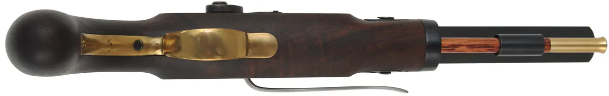 Lyman Great Plains Pistol,
.54 caliber, 8" barrel,
percussion, walnut, belt hook, used Lyman Great Plains Pistol,
.54 caliber, 8" barrel,
percussion, walnut, belt hook, used