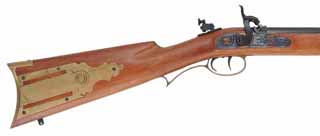 Cabela's Hunter Carbine,
.54 caliber, 20" barrel with QLA, 
percussion, walnut, brass, T/C peep sight,
used, by InvestArm, Italy