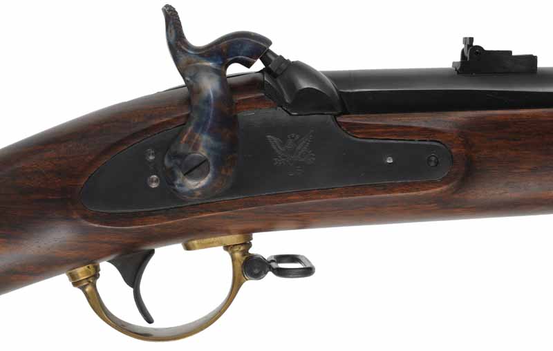 Powder Flask, U. S. Model 1855 Peace & Friendship, brass, with