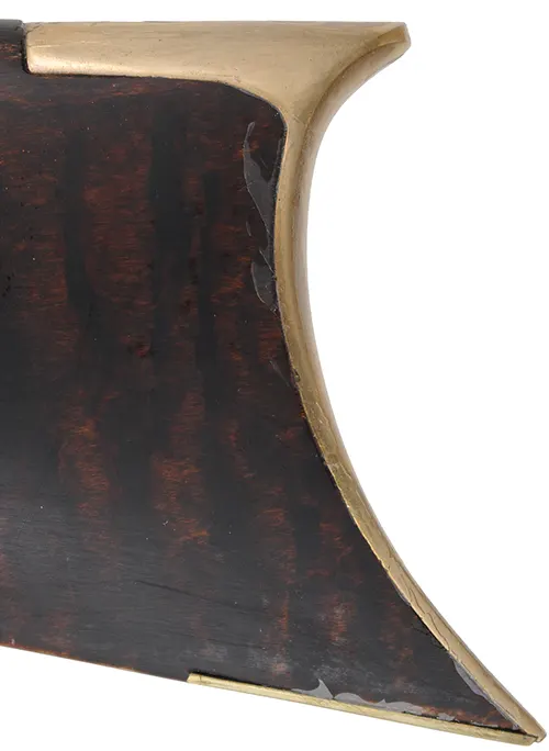 Henry E. Leman ~ Lancaster, Pennsylvania,
.50 caliber, 34" Green River Rifle Works barrel,
Siler Mountain percussion, faux stripe maple, brass,
used, by Les Bennet formerly of Green River Rifle Works, Roosevelt, Utah