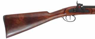 Halfstock Rifle,
.50 caliber, 28" barrel,
percussion, walnut, iron, used