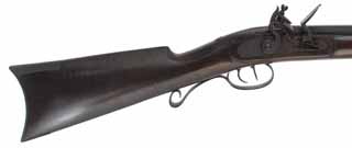 Early Plains Halfstock Rifle,
.54 caliber, 32" Investarm barrel,
L&R flintlock, maple, iron trim, used