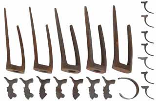  Lot of Underhammer Parts , actions, hammers, triggers, one triggerguard, sold as-is