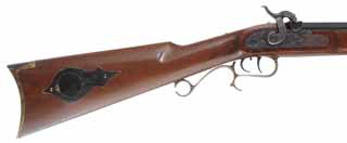 Thompson Center Hawken,
.50 caliber, 28" barrel with QLA muzzle,
percussion, walnut stock, brass trim, 
used, by Thompson Center Arms