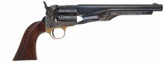  1860 Colt Army Revolver , .44 caliber, 8" barrel, percussion, four screw frame, walnut grips, used, by Pietta 