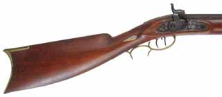Antique Perch Belly Halfstock Rifle,
.47 caliber, 41" straight octagon barrel, 
percussion, set triggers, walnut, brass,
repaired wrist, signed G * Fs