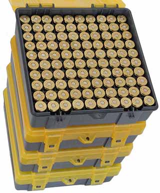 Lot of 400 Cartridge Cases,
.45 Colt (.45 Long Colt), primed brass,
correct head stamp, by Starline,
with Plano cases
