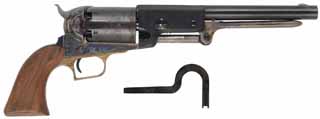U.S. 1847 Colt Walker
.44 caliber, 9" barrel,
blued, color case hardened, walnut, used,
by Armi San Marco for Richland Arms Co.