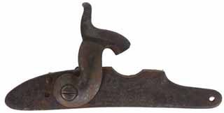  Antique British Pattern 1839 Musket Lock , well aged patina, marked Tower V.R. with 1849 date