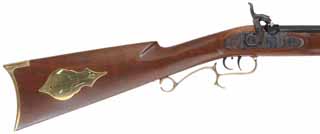 T/C Hawken Rifle,
.50 caliber, 28" barrel,
percussion, walnut, brass, 
used by Thompson Center Arms