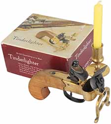 Flintlock Tinderlighter Kit, 
includes candle holder,
unfinished, in factory box, for Navy Arms