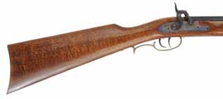 CVA Squirrel Rifle,
.36 caliber, 25" barrel,
percussion, beech, brass,
adjustable rear sight, used, by Connecticut Valley Arms