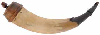 Tansel Powder Horn,
15-3/4", octagon tip, turned base