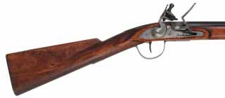 Northwest Trade Gun,
20 gauge, 33" tapered octagon-to-round barrel,
LOTT flintlock, maple, brass & iron, used