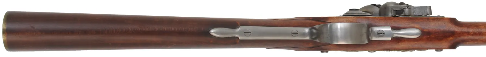 Northwest Trade Gun,
20 gauge, 33" tapered octagon-to-round barrel,
LOTT flintlock, maple, brass & iron, used Northwest Trade Gun,
20 gauge, 33" tapered octagon-to-round barrel,
LOTT flintlock, maple, brass & iron, used