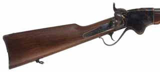 Model 1860 Spencer Rifle
caliber .45 Colt, 30" barrel,
walnut stock, three band, iron trim, 
unfired, by Chiappa ~ Italy