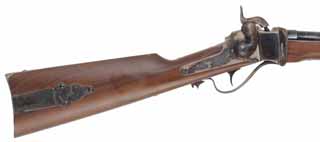 Model 1859 Sharps Carbine
.54 caliber, 22" barrel,
percussion, walnut stock, patchbox,
used, by Davide Pedersoli