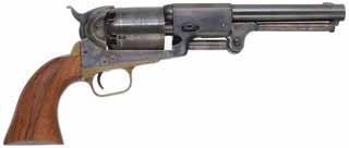 Colt Third Model Dragoon Revolver,
.44 caliber, 7-1/2" barrel,
blued, brass, drag line on cylinder, 
by Colt - Second Generation