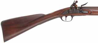 French Type D Rifled Fusil,
.58 caliber, 42" octagon-to-round barrel, 
flintlock, walnut, iron trim, 
new, unfired, by M. Compton