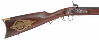 Cabela's Hawken Rifle,
.50 caliber, 28" barrel, 
percussion, walnut, brass trim, 
used, by Investarm, Italy