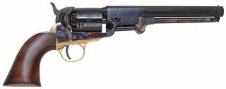 Colt 1851 Navy Revolver,
.36 caliber, 7-1/2" barrel, 
percussion, walnut, brass,
used, with factory box, by Pietta