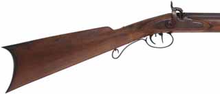 Hawken Halfstock Rifle,
.54 caliber, 36" Colerain tapered barrel,
percussion, walnut, iron trim,
new, by George Nelson