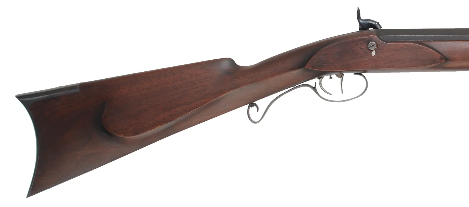 Left Hand Hawken Rifle,
.54 caliber, 36" tapered barrel,
percussion, walnut, iron trim, 
used, signed Parry

