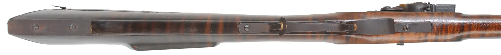Southern Mountain Rifle,
 .45 caliber, 42" Rice barrel,
Chambers flintlock, maple, iron trim,
new, by Randall Buchanan