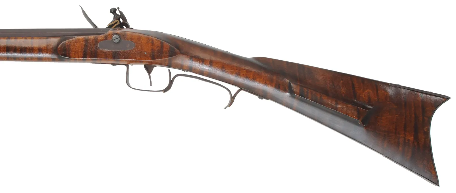 Southern Mountain Rifle,
 .45 caliber, 42" Rice barrel,
Chambers flintlock, maple, iron trim,
new, by Randall Buchanan
