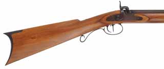  Hawken Rifle , .54 caliber, 34-1/4" Sharon barrel, R.E. Davis percussion lock, iron trim, maple, new, unfired, by George Nelson 