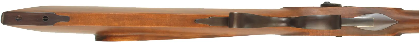 Hawken Rifle,
.54 caliber, 34-1/4" Sharon barrel,
R.E. Davis percussion lock, iron trim, maple,
new, unfired, by George Nelson Hawken Rifle,
.54 caliber, 34-1/4" Sharon barrel,
R.E. Davis percussion lock, iron trim, maple,
new, unfired, by George Nelson