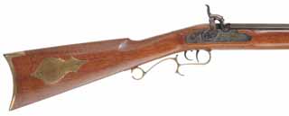 T/C Hawken Rifle,
.54 caliber, 28" barrel,
percussion, walnut stock, brass trim, 
used, by Thompson Center Arms