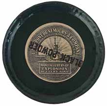 Vintage Dupont Black Powder Container, 
6-1/4 pound keg, Fg, empty