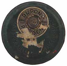 Vintage Dupont Black Powder Container, 
6-1/4 pound keg, FFg, empty