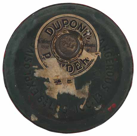 Vintage Dupont Black Powder Container, 
6-1/4 pound keg, FFg, empty