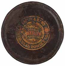 Vintage Laflin & Rand Hercules Black Powder Container, 
6 pound keg, empty