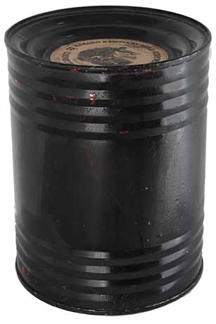 Vintage Kentucky Rifle Hazard Powder Co. Black Powder Container, 
6 pound keg, FFg, empty