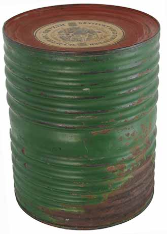 Vintage Hazard Powder Co. Kentucky Rifle Black Powder Container, 
10 pound keg, FFg, empty